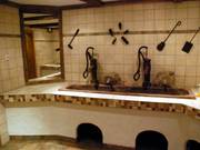 Très chic : les installations sanitaires.