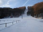 Descente vers la station de vallée