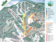 Plan des pistes Massanutten