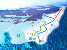 Plan des pistes Limanowa