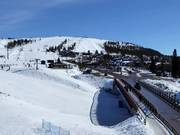 Le centre d’Idre Fjäll est situé directement au pied des pistes.