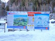 Panneau d'information à la station de la vallée