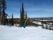 Lance à neige dans le domaine skiable Dundret Lapland