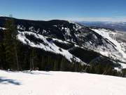 Vue sur les pistes difficiles