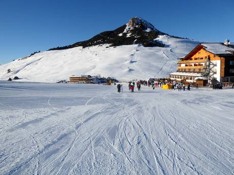 Domaines skiables pour les débutants dans la région de Bolzano (Südtirols Süden) – Débutants Jochgrimm (Passo Oclini)