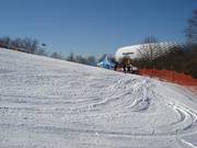 Piste avec vue sur l'Allianz Arena
