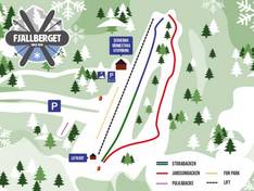 Plan des pistes Fjällberget