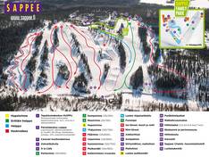 Plan des pistes Sappee