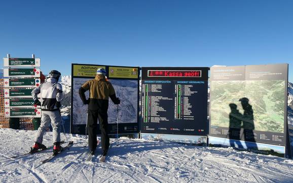 Grossarltal (vallée de Grossarl): indications de directions sur les domaines skiables – Indications de directions Großarltal/Dorfgastein
