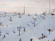 Vue sur les pistes du Canada Olympic Park