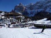 Vue sur les hébergements au Plan de Gralba