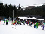 Si le virage en chasse-neige fonctionne, on passe au grand télésiège.
