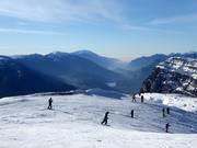 Vue depuis la Paganella sur le lac de Garde