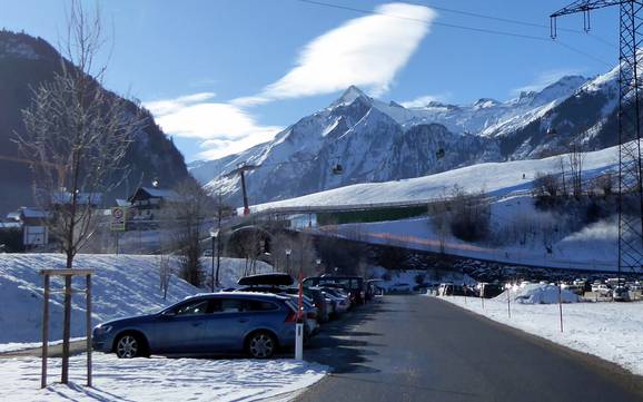 Kapruner Tal (vallée de Kaprun): Accès aux domaines skiables et parkings – Accès, parking Kitzsteinhorn/Maiskogel – Kaprun