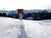 Départ de la piste de luge vers Saas