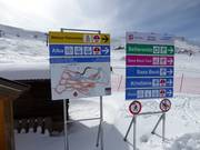 Signalisation dans le domaine skiable