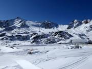 Vue sur le domaine skiable du glacier