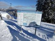 Plan des pistes de ski de fond à la station supérieure de la Panoramabahn Mariensee
