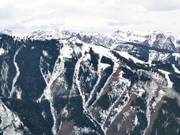 Vue sur les pistes Temerity et Steeplechase