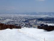 Vue sur Furano avec bars et pubs