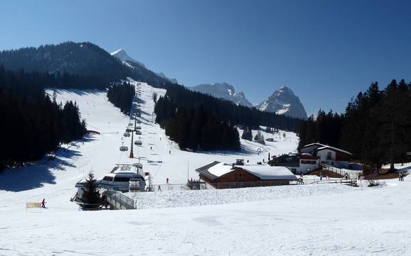 Skier dans l' arrondissement de Garmisch-Partenkirchen