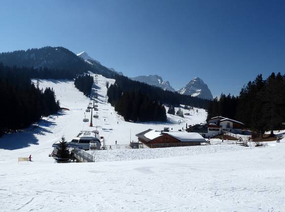 Garmisch-Classic se situe au pied de l'Alpspitze