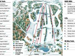 Plan des pistes Powder Ridge Mountain Park & Resort