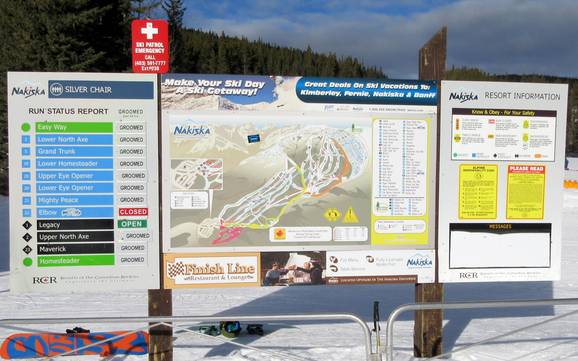 Kananaskis Country: indications de directions sur les domaines skiables – Indications de directions Nakiska
