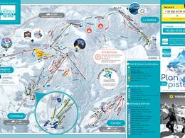 Plan des pistes Les Portes du Mont-Blanc – Combloux/Megève le Jaillet/La Giettaz