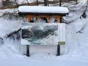 Plan des pistes station supérieure Grünbodenexpress