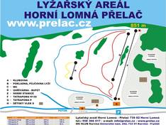 Plan des pistes Přelač – Horní Lomná