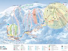 Plan des pistes Port del Comte