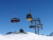 Kombibahn Penken - Téléphérique monocâble composé de sièges à 8 places et de cabines à 10 places