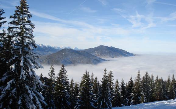 Le plus grand domaine skiable dans l' Ammergauer Alpen (région touristique des Alpes d'Ammergau) – domaine skiable Hörnle – Bad Kohlgrub