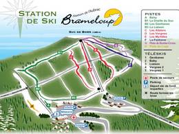 Plan des pistes Brameloup – Saint-Chély-d’Aubrac