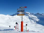 Signalisation des pistes à La Rosière
