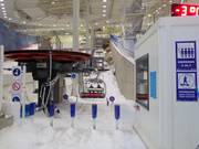 La station de vallée est surveillée par le personnel.