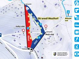 Plan des pistes Mezihoří