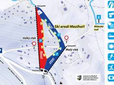 Plan des pistes Mezihoří
