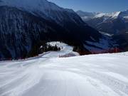 Descente difficile vers la vallée