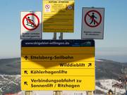 Orientation à la station supérieure du téléphérique