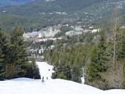 Vue sur les hébergements du Whistler Village