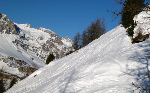 Domaines skiables pour skieurs confirmés et freeriders Bregaglia Engadin – Skieurs confirmés, freeriders Aela – Maloja