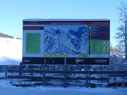 Plan des pistes avec informations