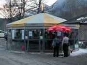 Bar à parasol à la station inférieure de l'Acherkogelbahn