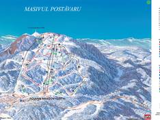 Plan des pistes Poiana Brașov