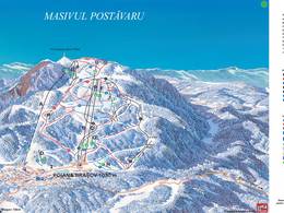 Plan des pistes Poiana Brașov