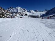 Piste d'entraînement sur le glacier du Pitztal