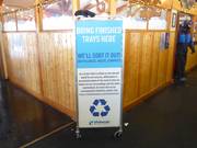 Tri des déchets dans la station de ski Whitewater