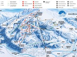 Plan des pistes Venet – Landeck/Zams/Fliess